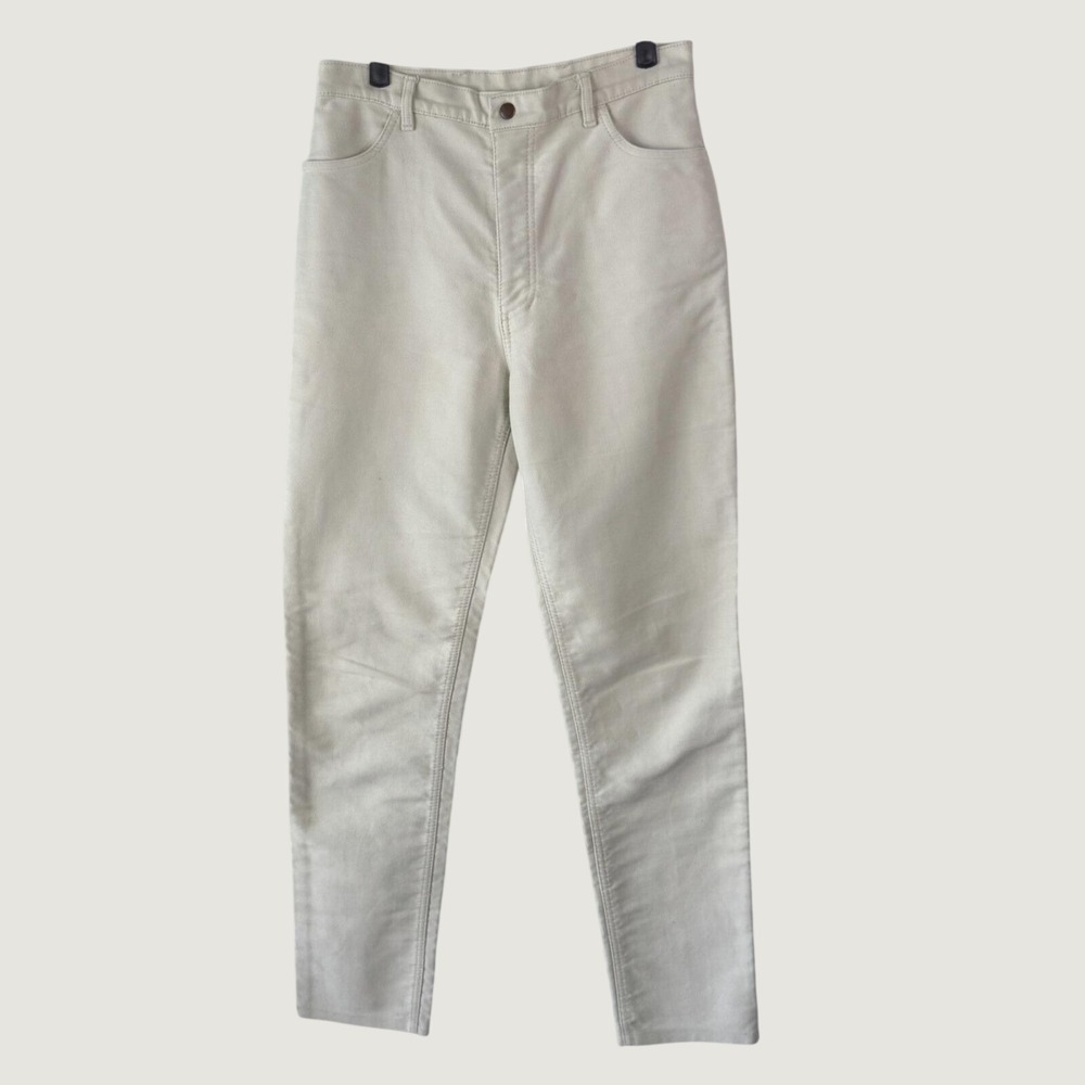 Morrisons Australia Vintage High Rise Slim Cotton Pants 14‎ 30 Tan Made in AU